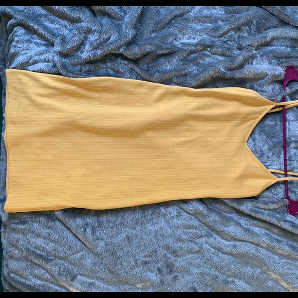 Mustard Yellow bodycon dress - Picture 1 of 2